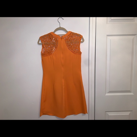 Orange Dress with Lace Detailing - Picture 6 of 11